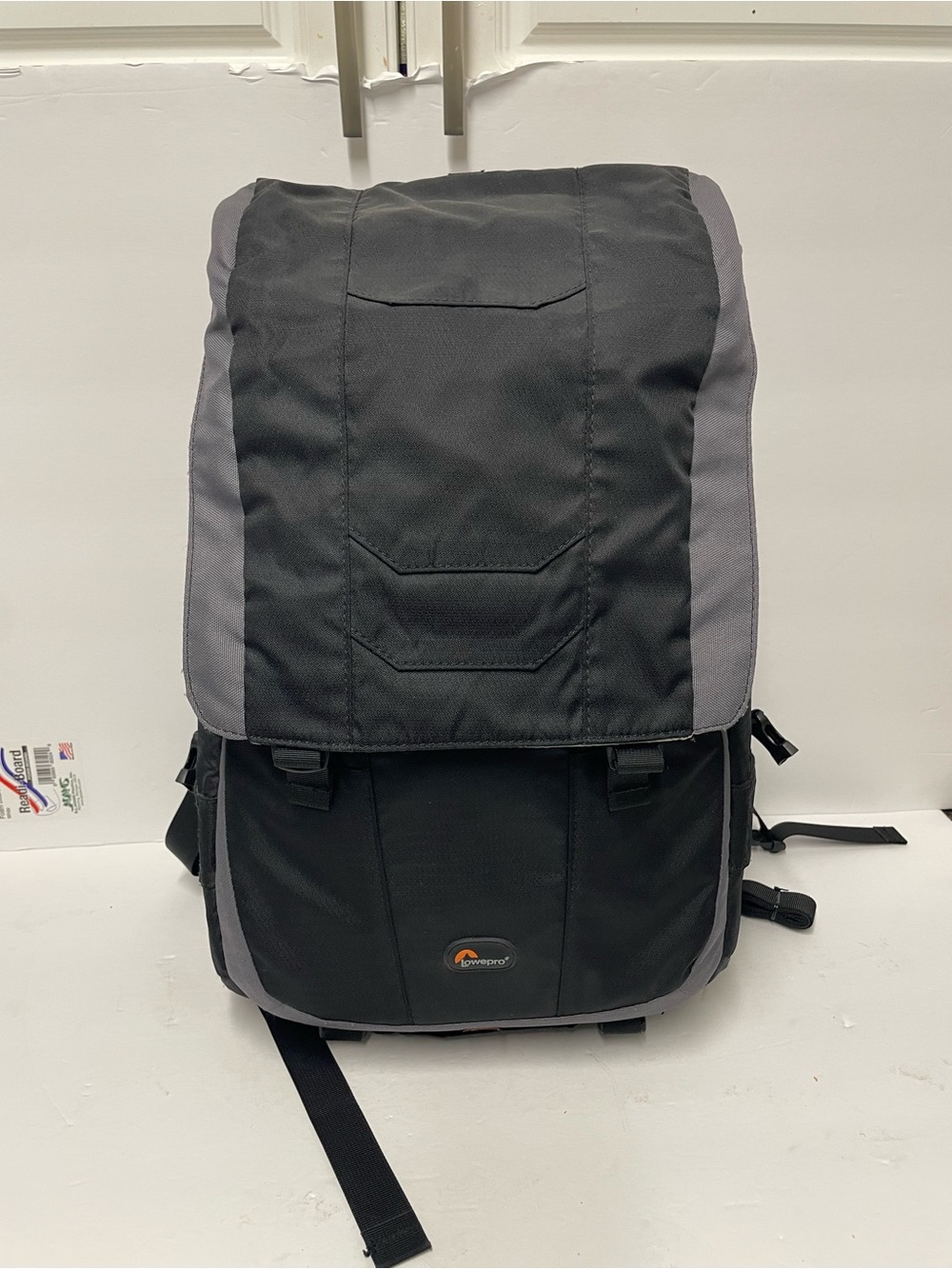Lowepro Black and Gray Camera Backpack for Men